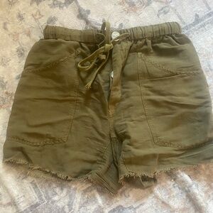 Free People Olive Women's Cargo Shorts